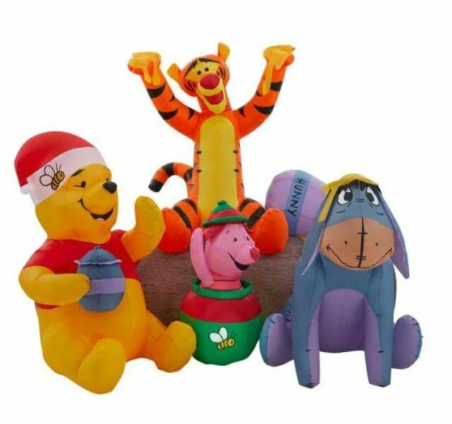 6' Winnie The Pooh & Friends With Honey Pot Airblown Yard Inflatable