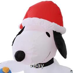 6 ft. Lighted Inflatable Snoopy and Charlie Brown with Christmas Tree Scene