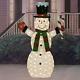 60 Lighted Christmas Candy Cane Snowman Sculpture Outdoor Holiday Yard Decor