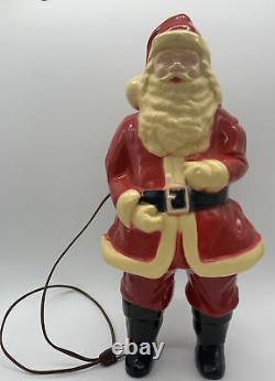 60's Vintage 17 Blow Mold Santa Claus, Electrified, Original Box, Union Products