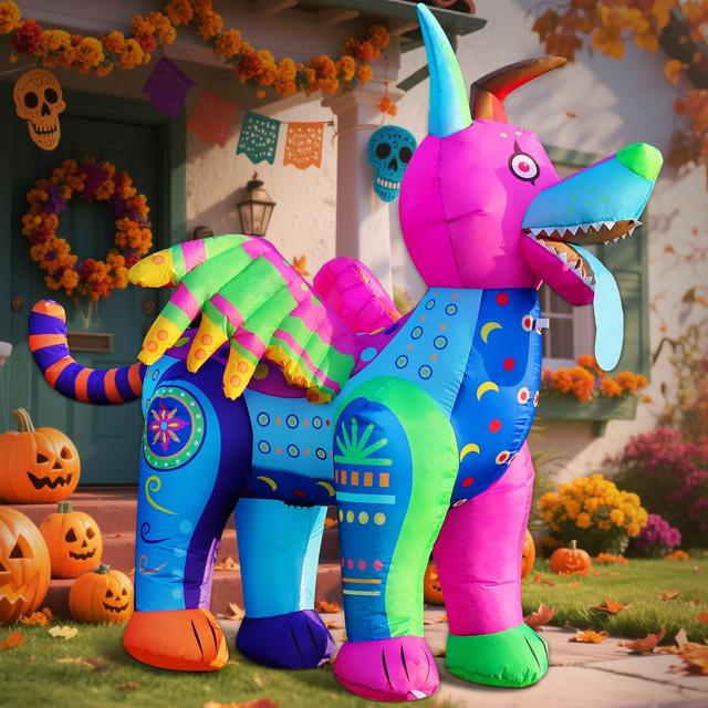 6ft Halloween Inflatable Día De Los Muertos Day Of Dead Blow Up Yard Décor