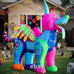 6FT Halloween Inflatable Día de Los Muertos Day of Dead Blow Up Yard Décor