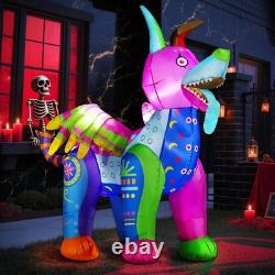 6FT Halloween Inflatable Día de Los Muertos Day of Dead Blow Up Yard Décor