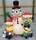 6ft Gemmy Airblown Inflatable Prototype Christmas Minions Snowman #111037
