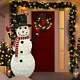 6ft Tinsel Collapsible Snowman Led Yard Light For Christmas Outdoor Yard Garden