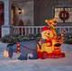 7.5' Eeyore Pulling Winnie The Pooh & Tigger On Sleigh Christmas Inflatable