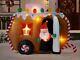 7.5 Ft Animated Gingerbread Camper Trailer Rv Airblown Inflatable Santa Claus