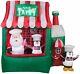 7.5 Ft Animated Santa In Taffy Stand Christmas Airblown Yard Inflatable Gemmy