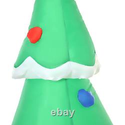 7.5ft Christmas Holiday Yard Inflatable Blow Up Santa Fire Truck with Tree & LED