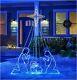 7' Commercial Led Wired Holy Family Nativity Animated Star Christmas Yard Decor
