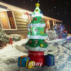 7 FT Inflatable Christmas Tree LED Lighted Outdoor Yard Holiday Decorations Gift