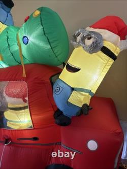 7' FT Minions Christmas Tree Car Airblown Inflatable Despicable Me Gemmy 7' FT Minions Christmas Tree Car Airblown Inflatable Despicable Me Gemmy