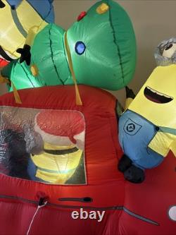 7' FT Minions Christmas Tree Car Airblown Inflatable Despicable Me Gemmy 7' FT Minions Christmas Tree Car Airblown Inflatable Despicable Me Gemmy
