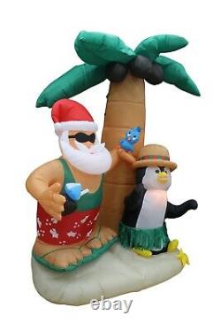7 Foot Tall Christmas Inflatable Santa Claus Penguin Palm Tree Blowup Decoration