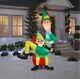 7 Ft Buddy Elf Sitting On Papa Elf's Lap Airblown Yard Inflatable Pre Sale