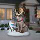 7 Ft Frozen Olaf And Sven Christmas Airblown Lighted Yard Inflatable
