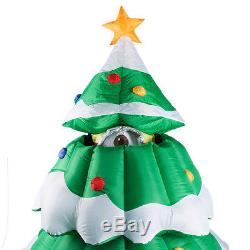 7-Ft Gemmy Lighted Minion Christmas Tree Animatronic Airblown Inflatable Outdoor