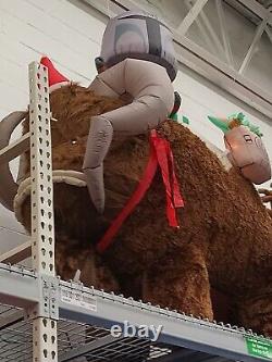 7' Star Wars Mandalorian & Grogu On Bantha Airblown Inflatable Christmas