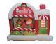 7 Ft. Inflatable Lighted Airblown Santa's Workshop Scene