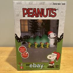 7 ft. NEW Snoopy Pulling Tree Woodstock Scene Christmas Airblown Inflatable 7 ft. NEW Snoopy Pulling Tree Woodstock Scene Christmas Airblown Inflatable
