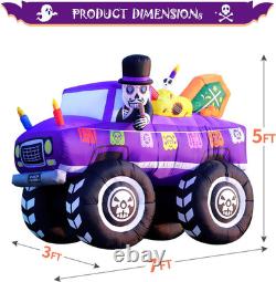 7FT Halloween Inflatable Blow up Decorations, Dia De Los Muertos Day of Dead Cat 7FT Halloween Inflatable Blow up Decorations, Dia De Los Muertos Day of Dead Cat