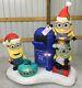 7ft Gemmy Airblown Inflatable Prototype Christmas Minions Withmailbox #34533