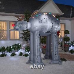 8.5' GEMMY STAR WARS AT AT WALKER W REINDEER ANTLERS Airblown Yard Inflatable