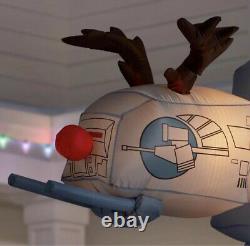 8.5' Gemmy Airblown Inflatable Star Wars AT-AT Walker As A Reindeer