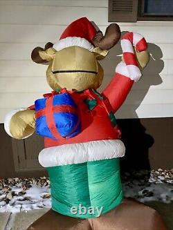 8' Bullwinkle Christmas inflatable