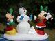 8' Christmas Lighted Prototype Mickey Minnie Snowbail Fight Inflatable Airblown