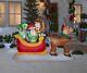 8' Disney's Toy Story Sleigh Airblown Yard Inflatable Woody Buzz Lightyear