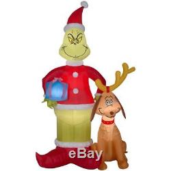 8 FOOT GRINCH Christmas Inflatable Outdoor Yard Decoration Air Blow SELF INFLATE