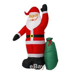 8 FT Christmas Inflatable Santa Claus Air Blown Yard Decoration
