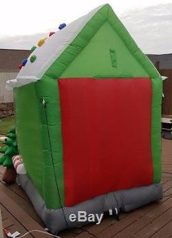 8 FT Gemmy ANIMATED SANTA'S TOY EMPORIUM Airblown Lighted Yard Inflatable VHTF
