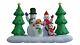 8 Foot Long Christmas Inflatable Snowman Family And Penguin Tree Yard Decoration