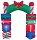 8 Foot Tall Christmas Holiday Inflatable Stack Gift Boxes Archway Art Decoration