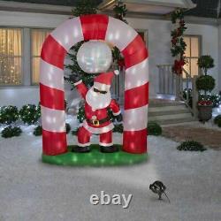 8 Ft Christmas Animated Disco Santa Claus Airblown Inflatable Yard Decor Lighted