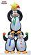 8 Ft Christmas Tree Penguins Santa Hat Scarf Star Airblown Inflatable Yard Decor