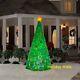 8 Ft Kaleidscope Green Christmas Tree Airblown Yard Inflatable Swirling Lights