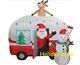 8 Ft Santa Mobile Camper Airblown Christmas Lighted Yard Inflatable