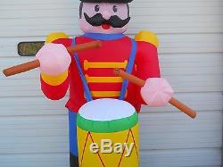 8 Ft Tall Giant Extra Large Lighted Nutcracker Drummer Boy Inflatable Christmas