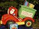 8' Gemmy Christmas Animated Dump Truck Withsanta Driving Airblown Inflatable