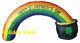 8' St Patricks Day Rainbow Arch In Pot Of Gold Air Blown Yard Inflatable