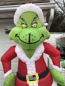 8' Tall The Grinch That Stole Christmas Airblown Inflatable Blow Up
