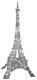 82 Eiffel Tower Sparkle Crystal Lighted Outdoor Christmas Decoration Display