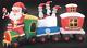 82 Inflatable Santa Train Penguins Lighted Outdoor Christmas Yard Decoration