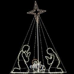 84 Inspiring LED Wired Holy Family Nativity Scene Christmas Outdoor Yard Decor