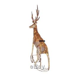88 HUGE Christmas Lighted Reindeer Elk Antlers Yard Decor Sculpture Display