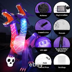 8FT Halloween Inflatables Decorations Inflatable Dragon Outdoor Decorations with