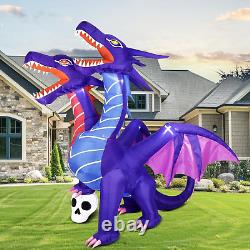 8FT Halloween Inflatables Decorations Inflatable Dragon Outdoor Decorations with